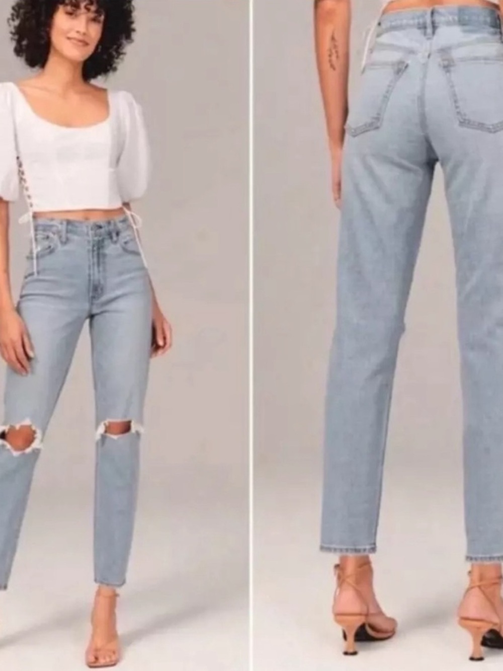 Abercrombie & Fitch the mom high rise curve love size 26/2s
